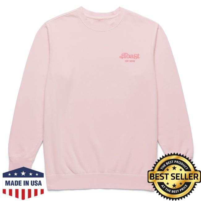 Official The Toast Merch Store Logo Pullover Sweatshirt Soft Pink