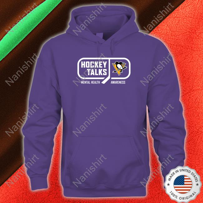 Official Hockey Talks Mental Health Awareness Pittsburgh T Shirt Official Hockey Talks Mental Health Awareness Pittsburgh T Shirt