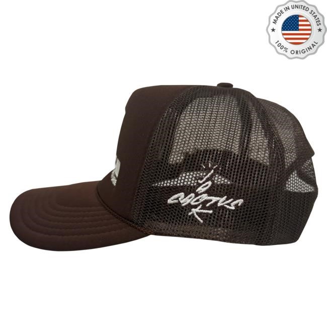 Official Travis Scott Merch Store Shop Travis Scott CJ X FUTURA LABS TRUCKER HAT New Shirt TravisScott