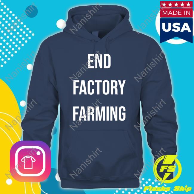 Official John Oberg End Factory Farming Tee Shirt Connect For Animals