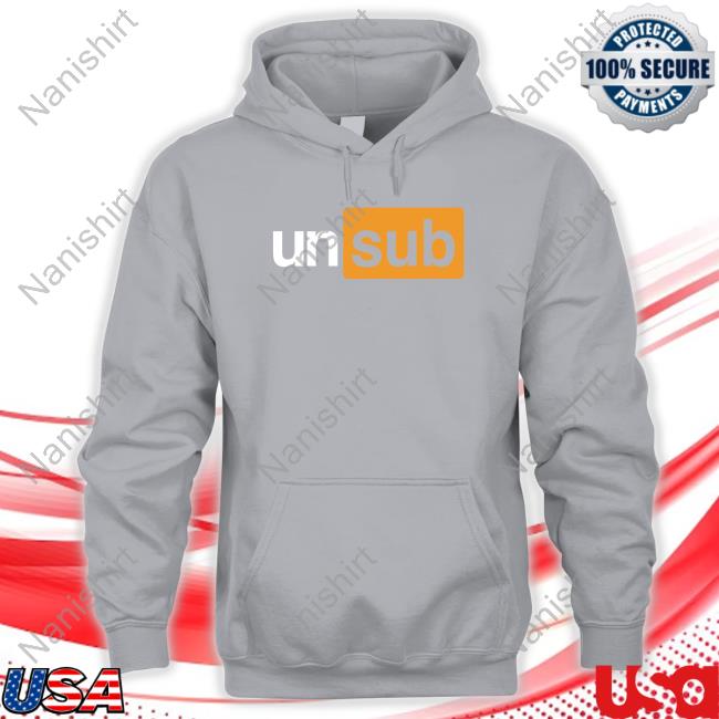 Unsubscribe Podcast Merch Unsub Logo Hooded Sweatshirt