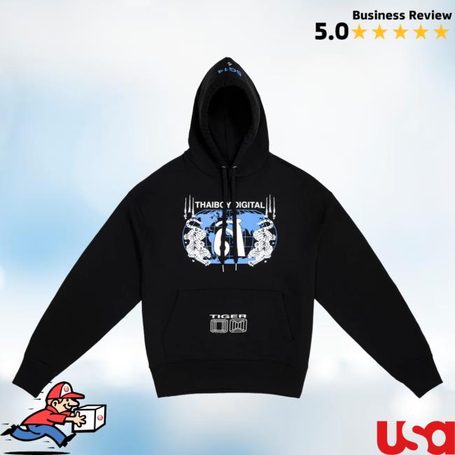 Official Year0001 Shop Year0001 Thaiboy Digital / Tiger Pullover Hoodie / Black