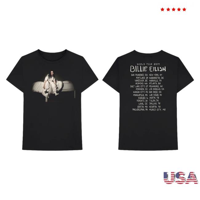Official Billie Eilish Merch Store Billie Eilish Black Tour Date New Shirt Billie Eilish Apparel Clothing Shop BillieEilish