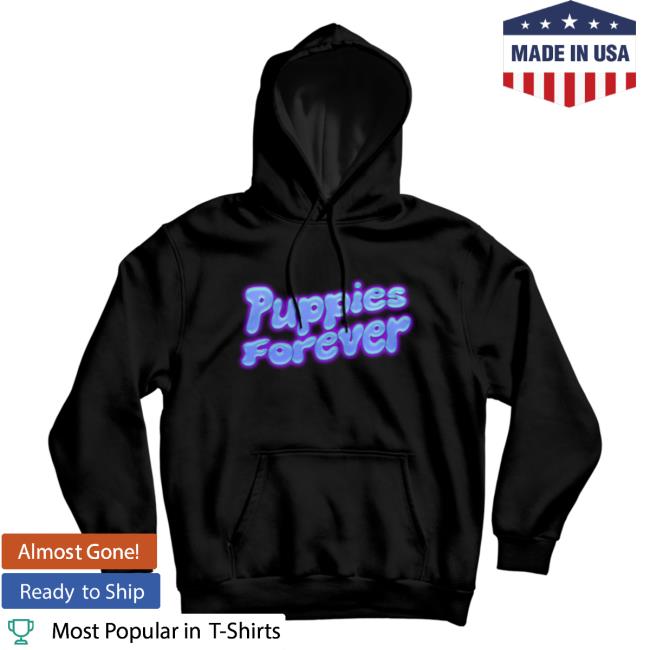 Official Dirty Hit Store Puppies Forever Black Pull Over Hoodie Dirtyhit