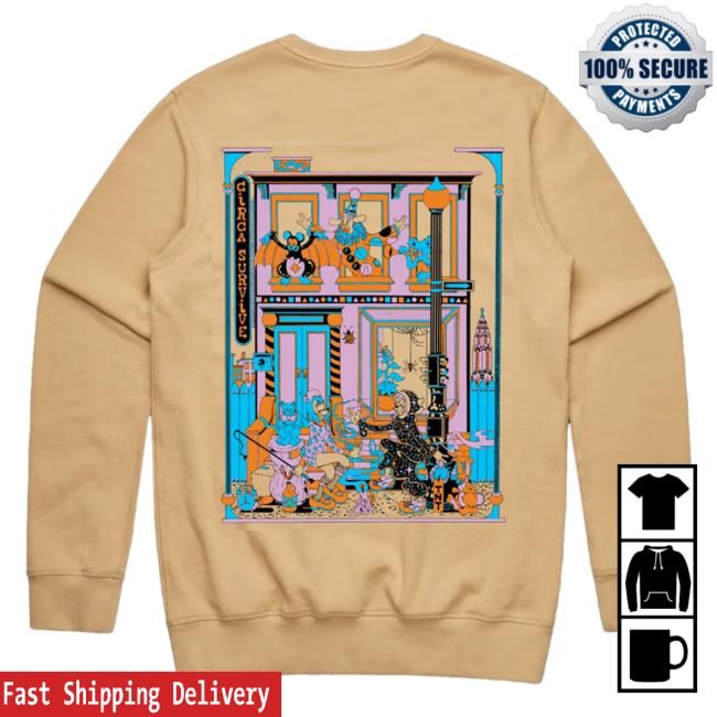 Official Circa Survive TNT Pigment Dyed Sweatshirt Sandstone Circasurvive
