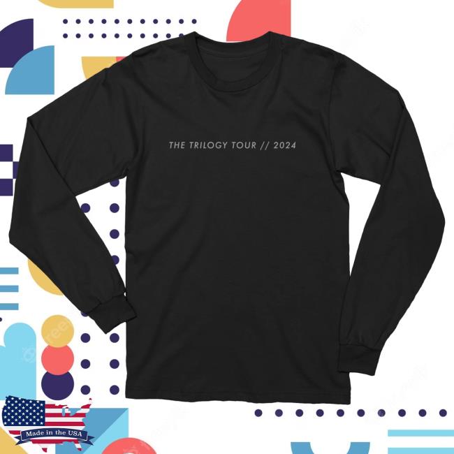 Official Ricky Martin Shop Merch Ricky Trilogy 2024 Black Long Sleeve Hot Shirt
