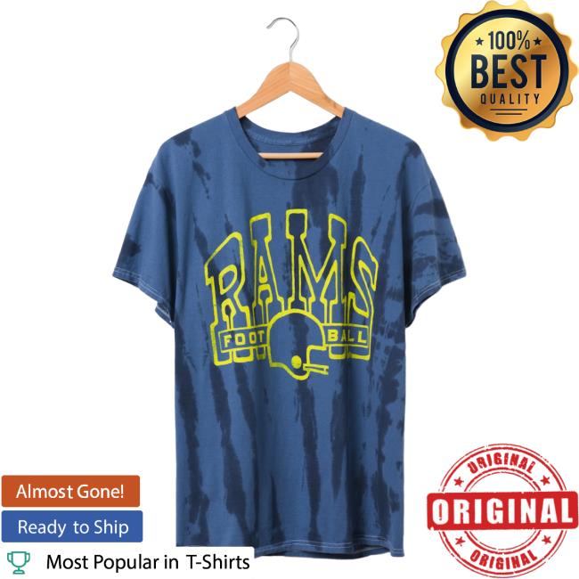 Official Junk Food Apparel Clothing Store Shop Tie-Dye Junkfoodclothing Rams Football Tie Dye Tee