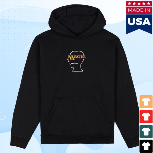 Official Brain Dead Merch Store We Are Brain Dead X Magic: The Gathering Logo Lockup Hoodies - Black Brain Dead Apparel Clothing Shop BrainDead