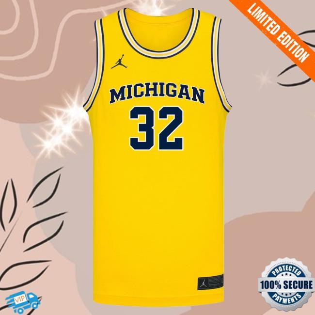 Michigan Wolverines #32 Malick Kordel Student Athlete Maize Basketball Jersey New Shirt The M Den Shop Official