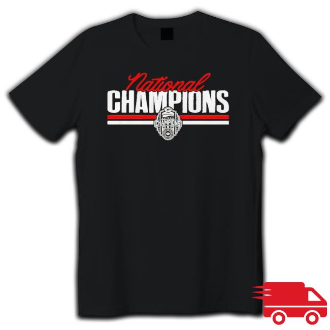 Georgia Bulldogs National Champions Script Block T-Shirt