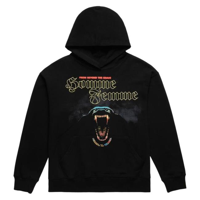 Official Fresh Society Homme + Femme Grave Digger Black Pull Over Hoodie