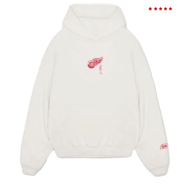 Red Wings Away Game LS Hoodie Sana Detroit