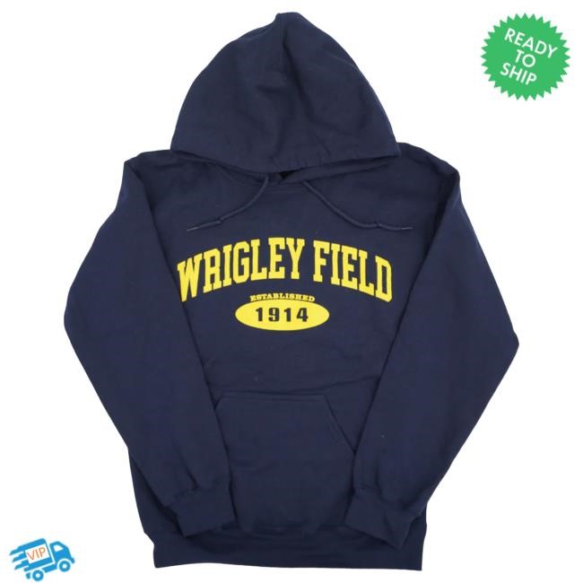 Stadium Gear Wrigley Field Established Hoodie Navy & Yellow
