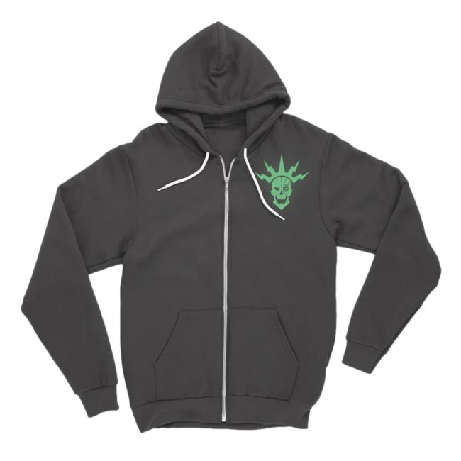 Official Adric Skull Zip Up Hoodies