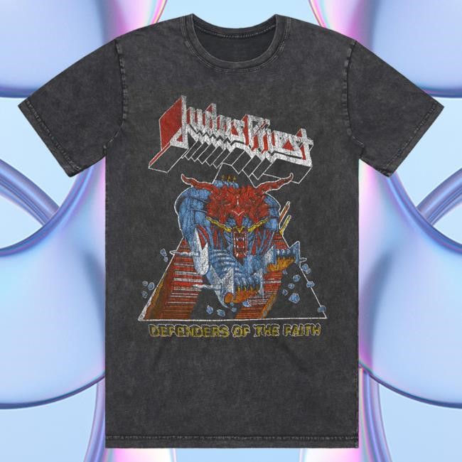Official Judas Priest Defenders Vintage Shirt New