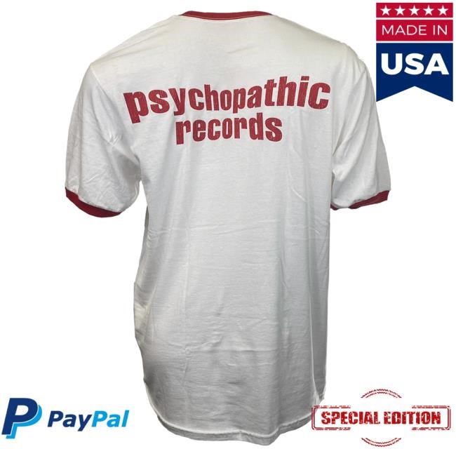 Official Icp Merch Store Insane Clown Posse Hatchetman Ringer Shirt New