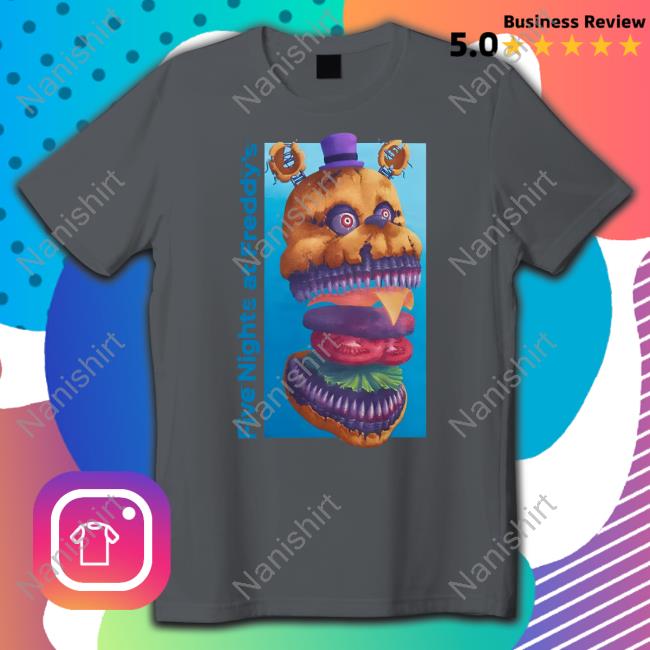 Official Jonny Blox Five Nights At Freddy's Midnight Snack Hoodie By Turntail Official Burger Nightmare Fredbear Five Nights At Freddy's Shirt