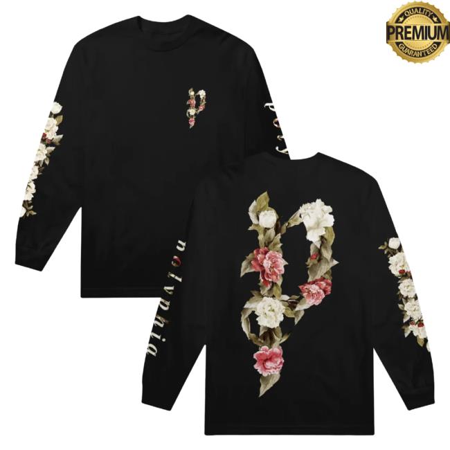 Official MerchBar Polyphia "Flowers" Long Sleeve Tee Shirt Merch Bar