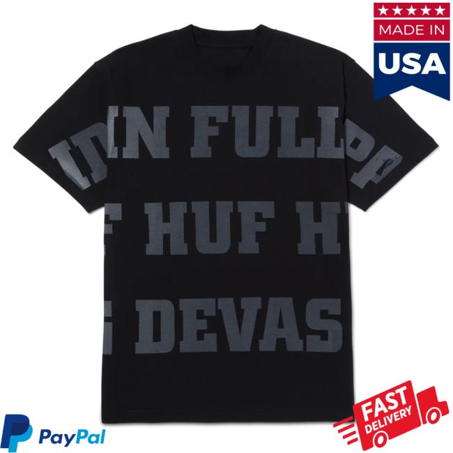 Official Huf Worldwide Store Shop Huf Live Large Top Shirt Black Hufworldwide