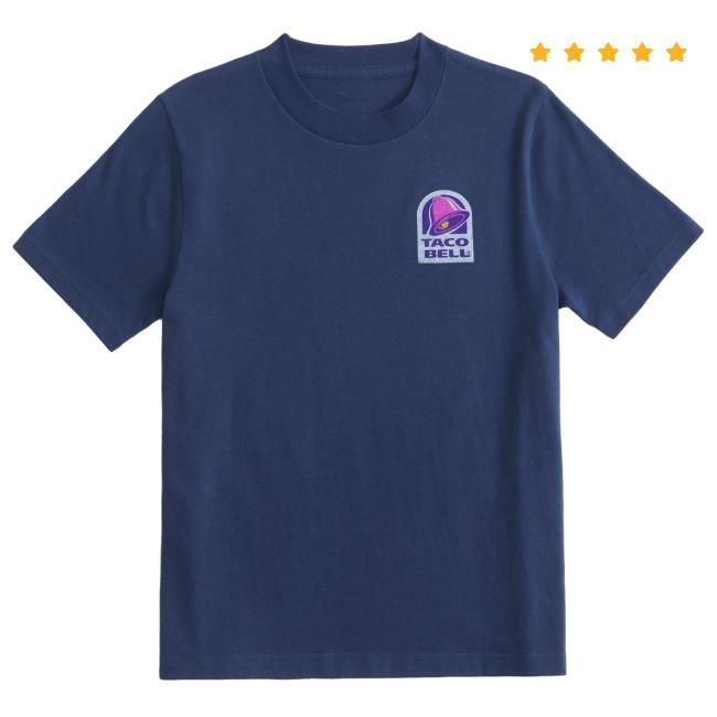 Abercrombie And Fitch Taco Bell Graphic Tee Vintage Menu Style