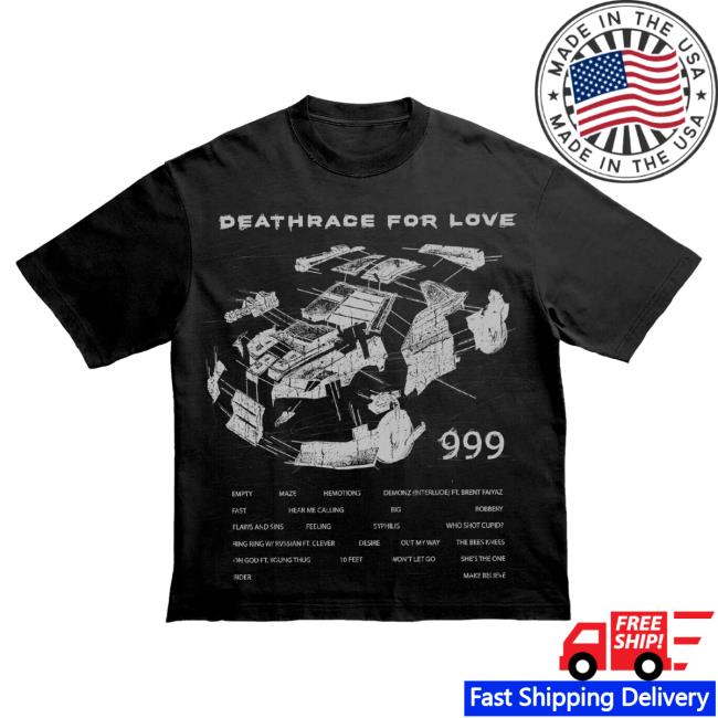 Official 999 Club Juice Wrld Merch Store Wrecked Crew neck Black 999Club Clothing JuiceWrld