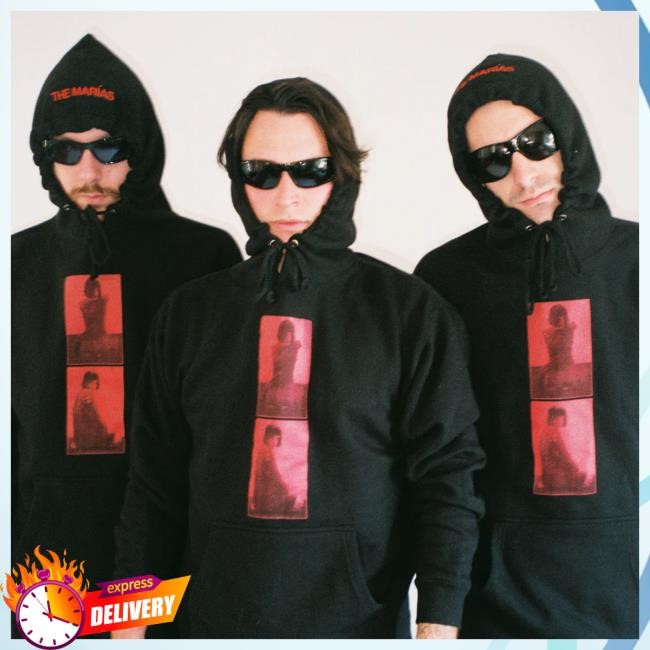 Official The Marias Merch The Marias Crimson Print Pull Over Hoodie The Marias Apparel