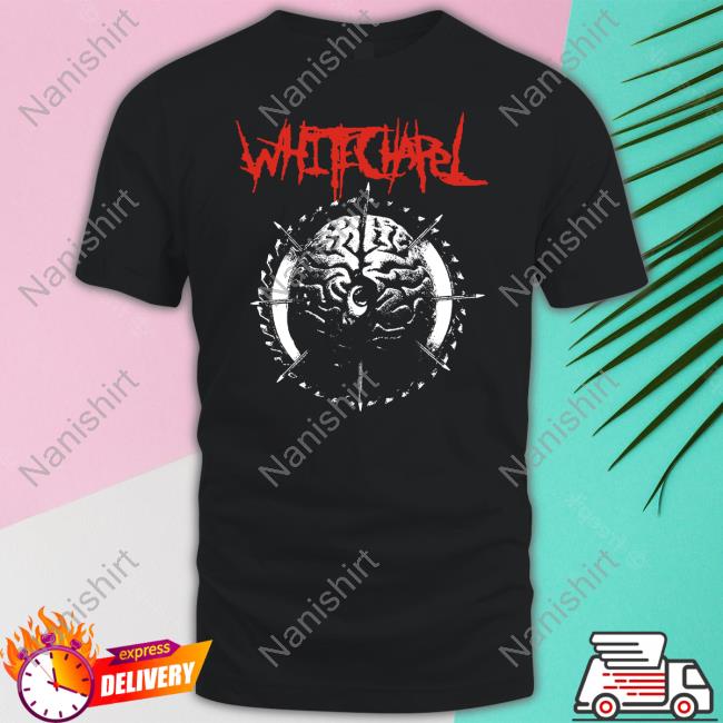 Whitechapel Merch Brain Eye Black Long Sleeve Tee