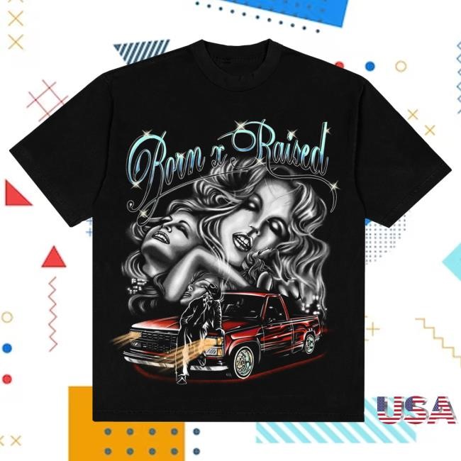 Official Born X Raised Merch Store Shop Late Night Tshirt: Emerald BornxRaised