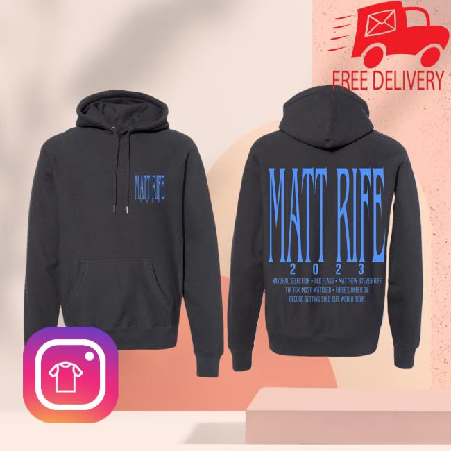 Matt Rife 2023 Logo With Accolades Listed New Hoodie