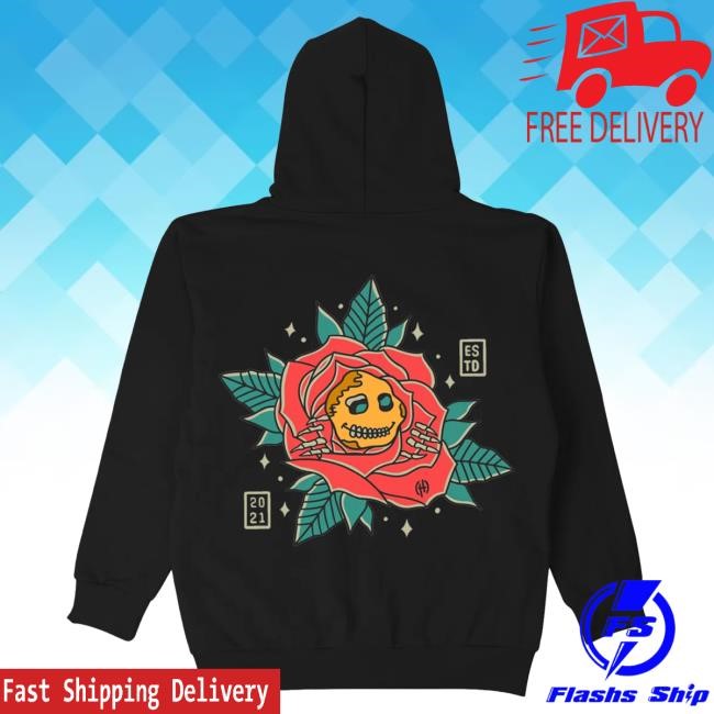 Official Sad Boyz Merch Store La Rosa Pullover Sweatshirt - Black
