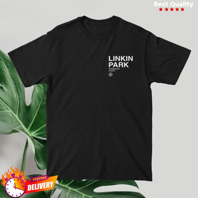 Linkin Park Merch Store Papercuts Blur Black Tee Shirt