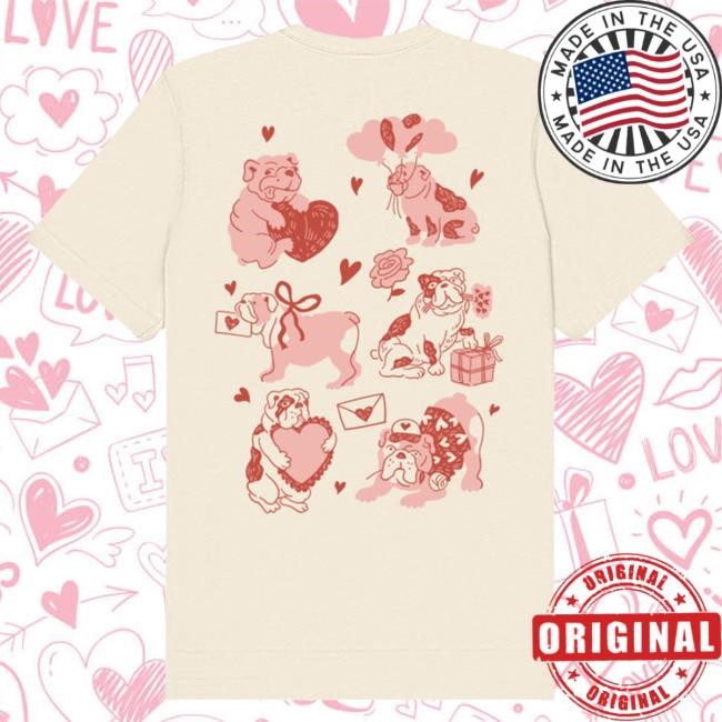 Valentines Bulldog Tee (Natural) Duke And Winston Identity & Charm