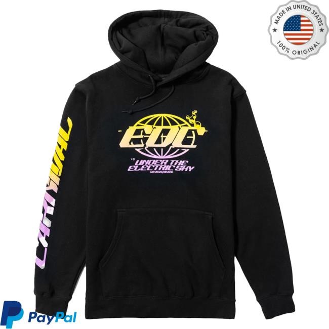 Official Insomniac Merch Shop EDC Electric Universe Pullover Hoodie