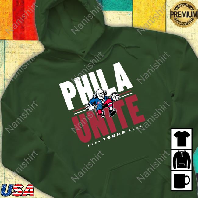 Fanatics Philadelphia Unite 76ers Announcer Shirt Fanatics Philadelphia Unite 76ers Announcer T-Shirt