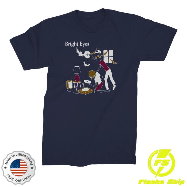 Bright Eyes Merch Record Tee Shirt
