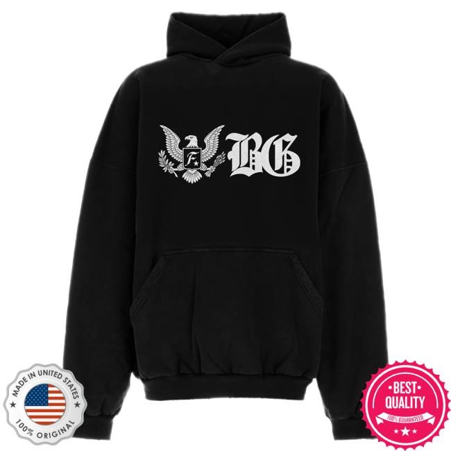 Fbg Eagle Popover Hoodie : Black Freebandz Official