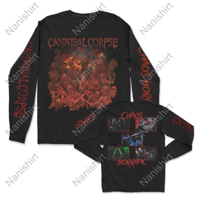 Official Cannibal Corpse Store Chaos Horrific Cover Top Shirt
