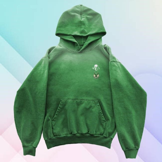 Bucks Myth Popover Hoodie - Faded Green | Warren Lotas Official NBA