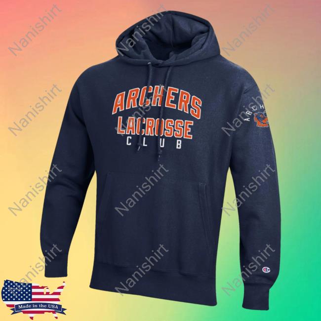 Official Premier Lacrosse League Shop Champion Archers Lacrosse Throwback Reverse Weave Sweatshirts Marine Navy
