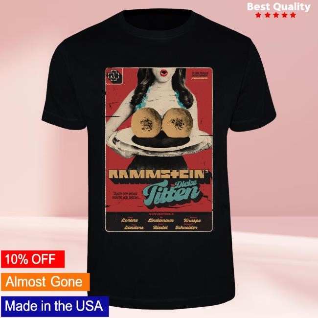 Official Nuclear Blast Rammstein Merch Shop Rammstein Attractive Shirt "Dicke Titten" NuclearBlast