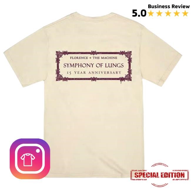 Official Florence & The Machine Maroon Lungs Tee