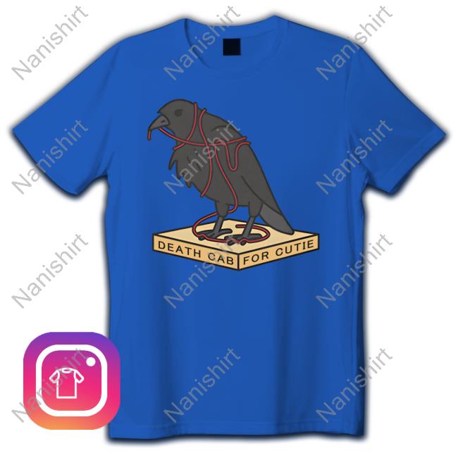 Official Death Cab For Cutie Merch Pedestal Crow Tee