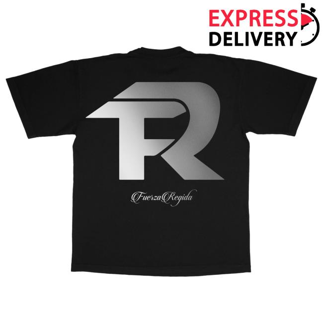 Official Fuerza Regida Merch Store Fuerza Regida Fr Logo - Black S/S T-Shirts Fuerza Regida Clothing Shop FuerzaRegida