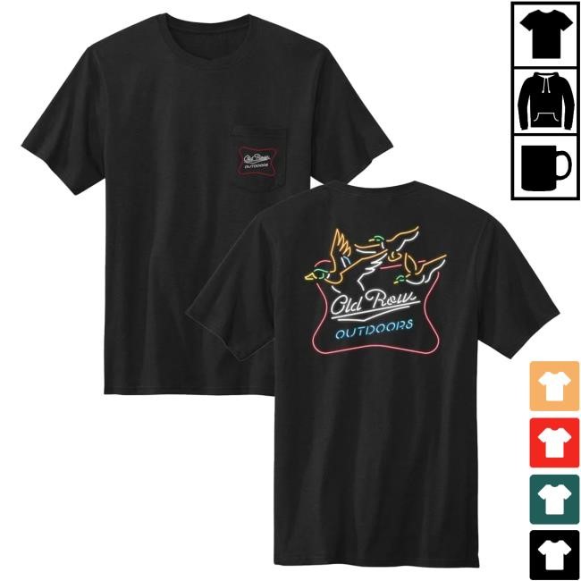 Official Old Row Store Shop The Neon Duck Made In USA Pocket Tees