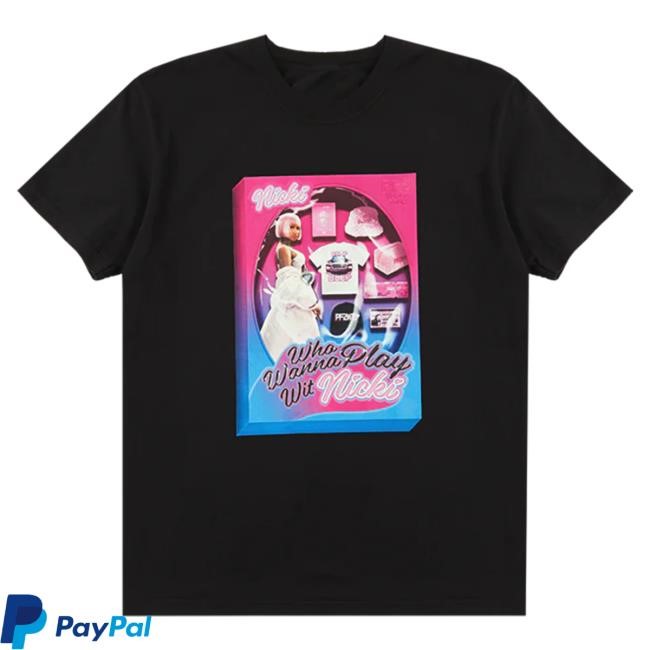 Official Nicki Minaj Merch Store Play Wit Nicki Black T-Shirt Nicki Minaj Apparel Clothing Shop NickiMinaj