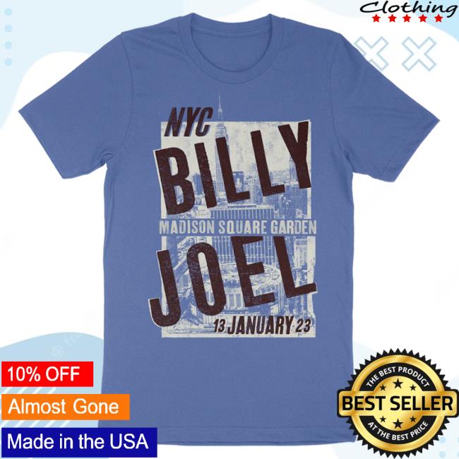 Official Billy Joel Merch Store Billy Joel "1-13-23 Msg Event" Top Shirt Billy Joel Shop BillyJoel