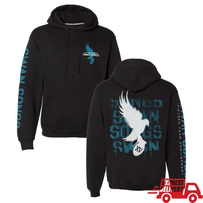 Official Hollywood Undead Merch Store Swan Songs 15 Year Anniv. Popover Hoodie (Black) HollywoodUndead
