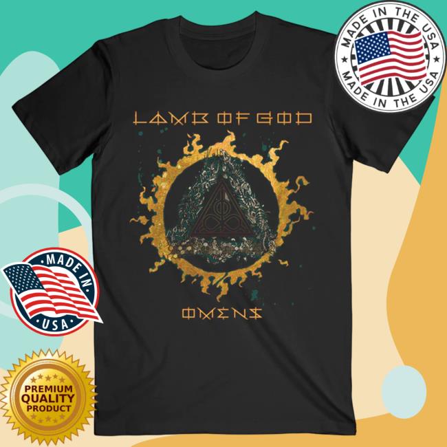 Official Lamb Of God Merch Store Omens Triangle Shirt 2023