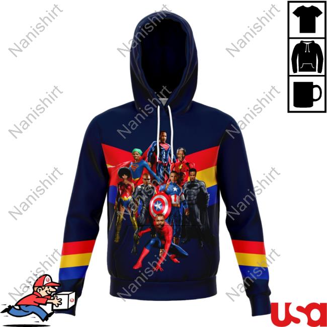 Official Melanin Clothing Store Shop Black Super Heroes Pullover Sweatshirt Melaninapparel Merch