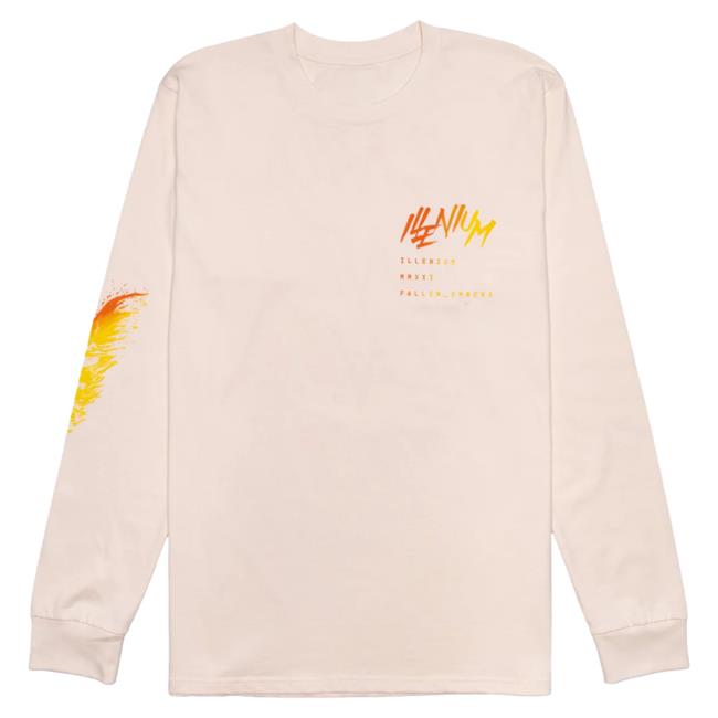 Official Illenium Merch Store Fallen Embers L/S T Shirt Bone Illenium Shop